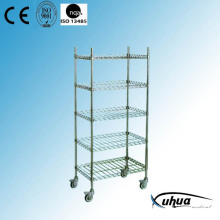 Edelstahl Mesh Regale Trolley (R-3)